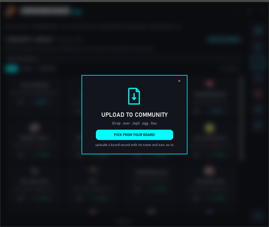 Share your own in a click